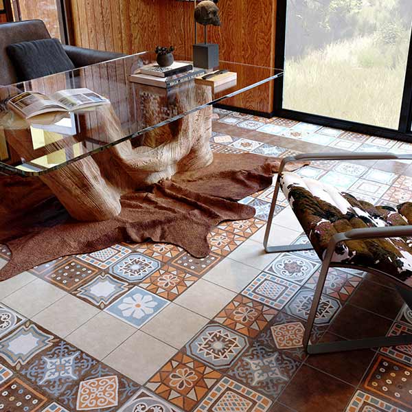 Плитка Golden Tile Africa Мікс №7 Н1Б170 186x186 мм