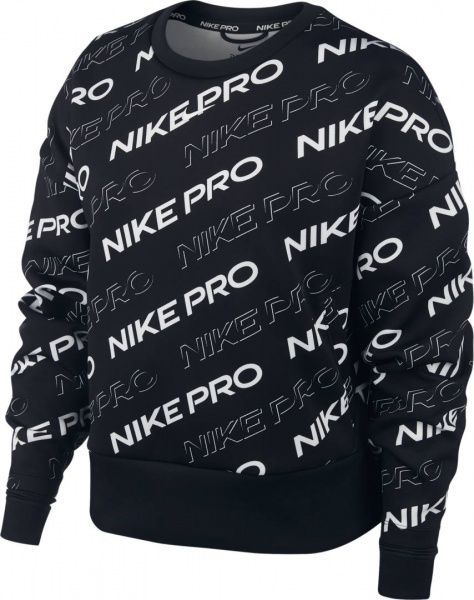 Світшот Nike W NP CLN FLEECE CREW PRT CJ3588-010 р. S чорний
