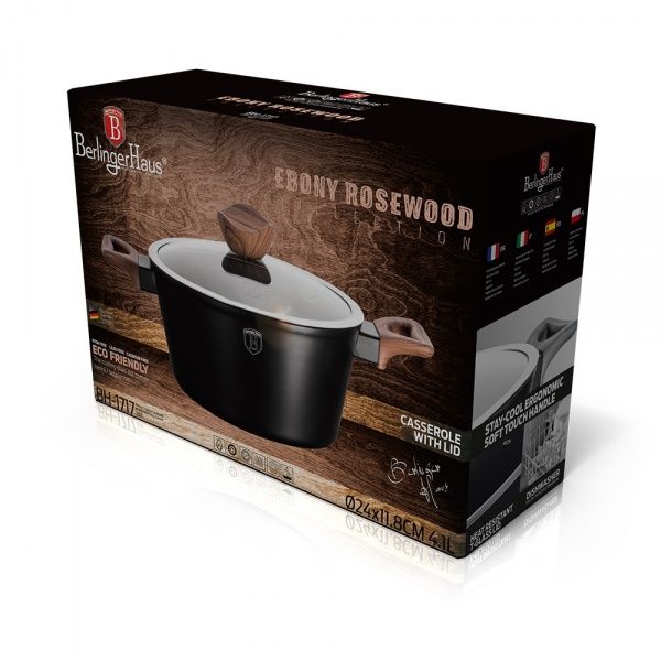 Каструля з кришкою Ebony ROSEWOOD Collection 4,1 л BH 1717 Berlinger