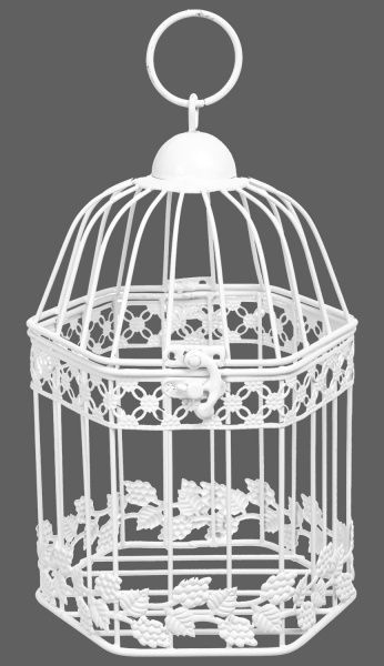 Клетка декоративная Cage Сетка 16х14,5х24,5 см белый 