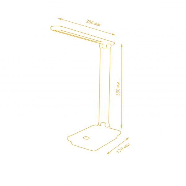 Настольная лампа офисная DE1148 LED 9 Вт черный 