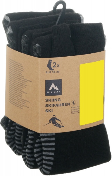 Шкарпетки McKinley Denny ux 2-pack McK 408440-905050 р.36-38 чорний