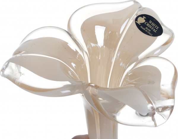 Свічник Flower alto 3pet honey 13x13x19 см White cristal