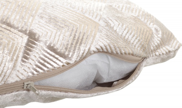 Подушка KM с напылением геометрия 100% полиэстер 45x45 см золотой 