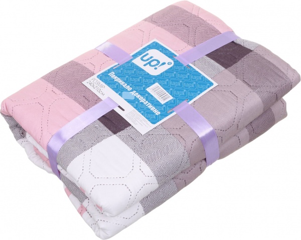 Покрывало Milan 160x210 см UP! (Underprice) розовый с коричневым 