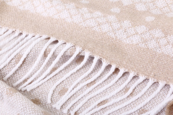 Плед Валенсія NY Н/О CRUSCA 140x200 см бежевый с рисунком Vladi 