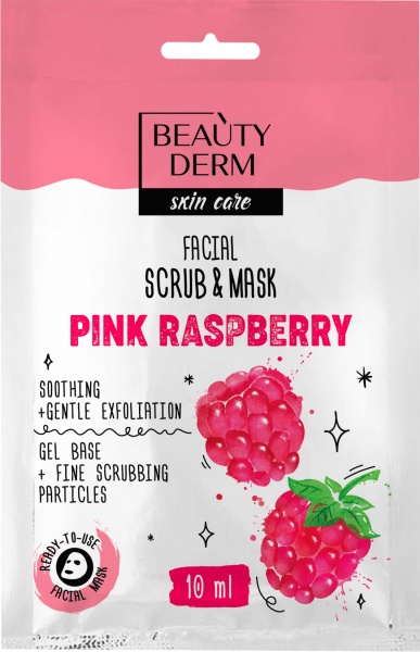 Маска для лица Beautyderm Pink Raspberry 10 мл