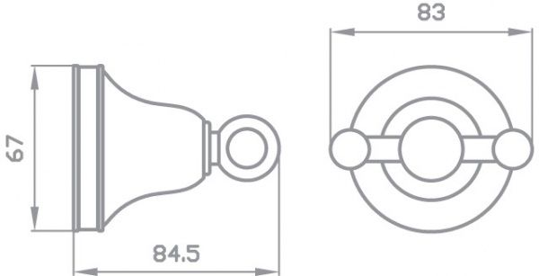 Крючок двойной Aqua Rodos Victoria 7425