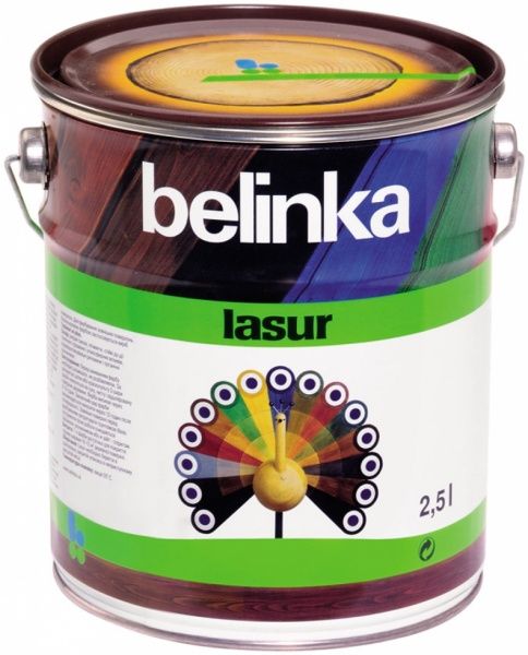 Краска-лазурь Belinka Lasur 16 орех мат 2,5 л