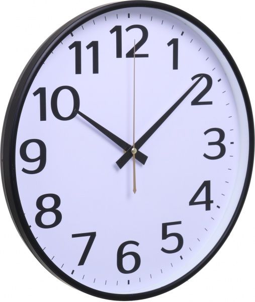 Годинник настінний Split 35 см чорний Ningbo Royal Clock