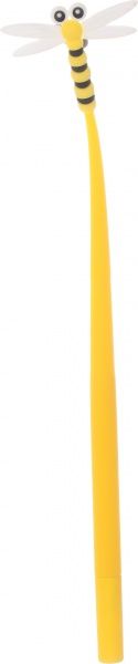 Ручка гелевая Пчелка желтая 