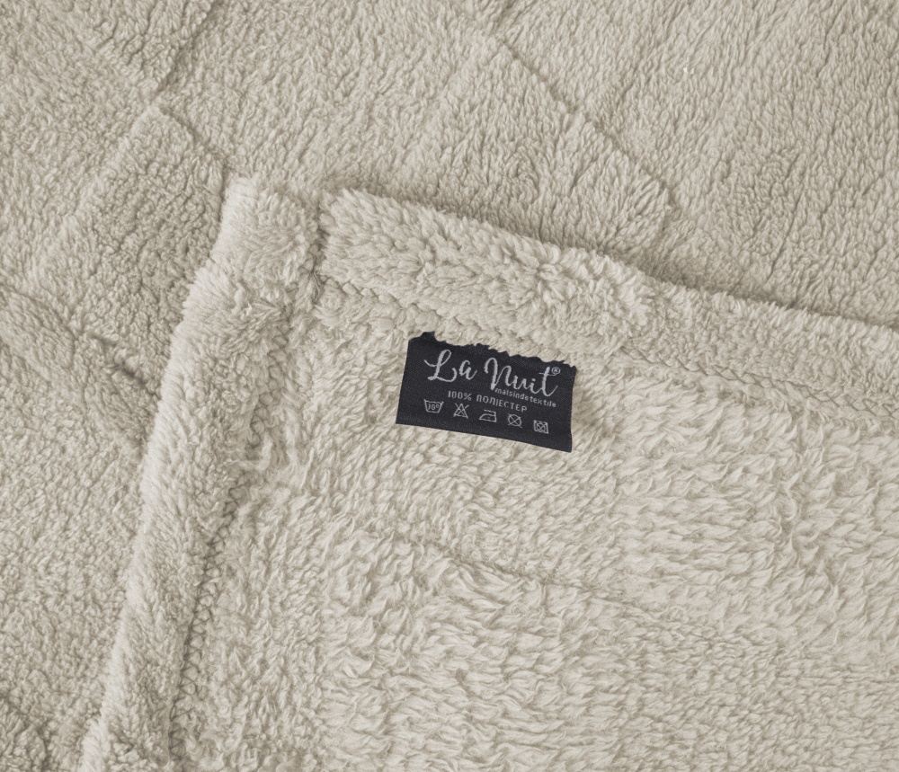 Плед Sherpa Jaсquard Rombo 160x200 см мокко La Nuit