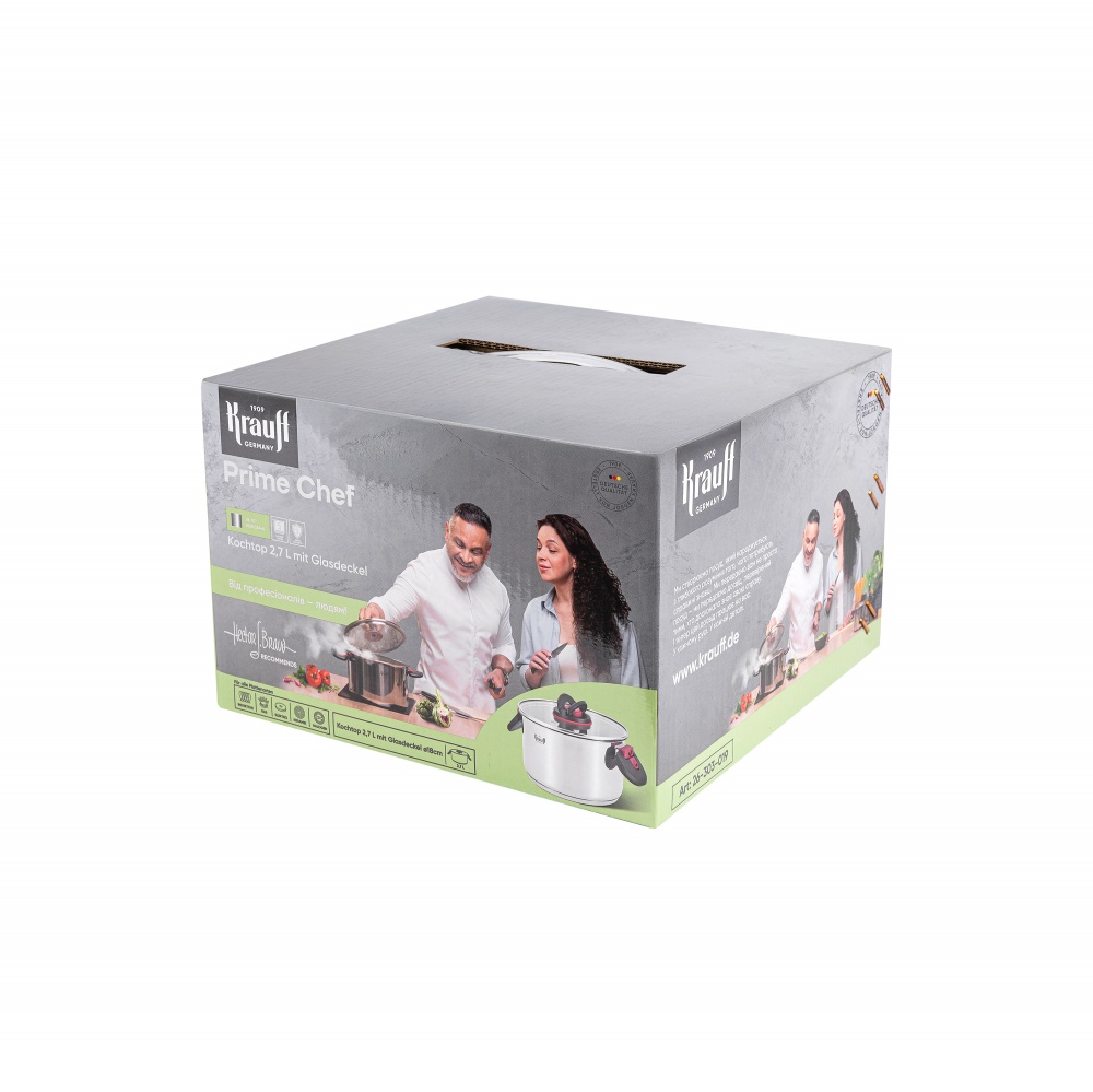 Кастрюля с крышкой Krauff Prime Chef 2,7 л 26-303-019