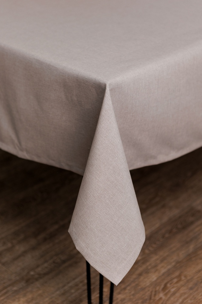 Скатерть Шанталь 133x220 см коричневая La Nuit