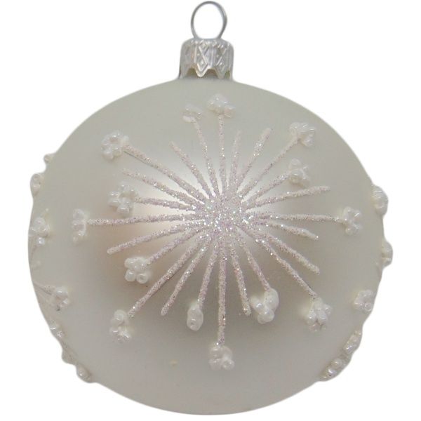 Шар новогодний d80 одуванчик 