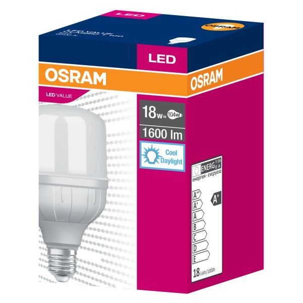 Лампа светодиодная Ledvance Value 18 Вт T100 матовая E27 220 В 6500 К 4058075354463 