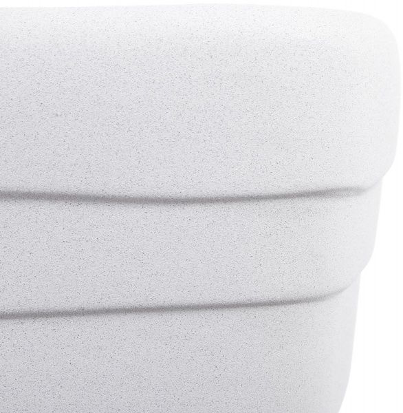 Горщик Оріана-Запоріжкераміка Квадрат №2 Хвиля крошка квадратний 8 л білий 