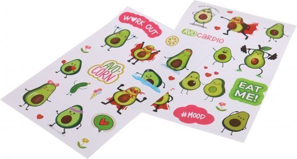 Наліпки клейкі Пригоди авокадо