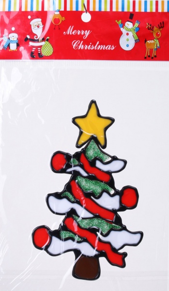 Наклейка декоративная силиконовая микс (6 дизайнов) в ассортименте 91409-PN 10x14 см