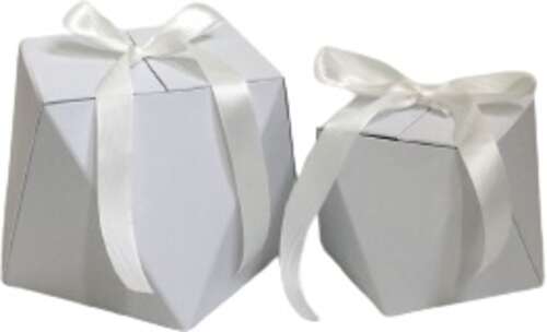 Коробка подарочная раскладная белая W798-2 24.5x24.5x17.8 см