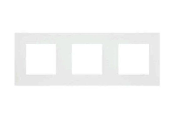 Рамка тримісна Efapel Quadro універсальна білий матовий 45930 TBM