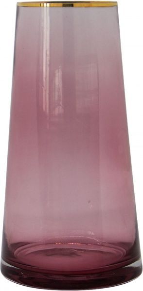 Ваза стеклянная голубая Crystal Margaret 25 см YIWU