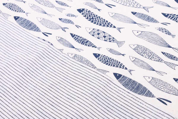 Фартук Fish синяя полоска La Nuit