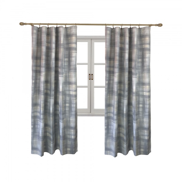 Комплект штор PARIS Клеточка графит La Nuit