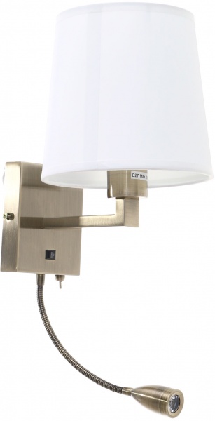 Бра Arte Lamp Hall 1x40 Вт E27 античная бронза A9246AP-2AB 