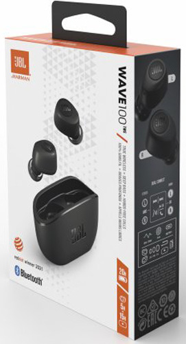 Навушники JBL® Wave 100 TWS black (JBLW100TWSBLK) 