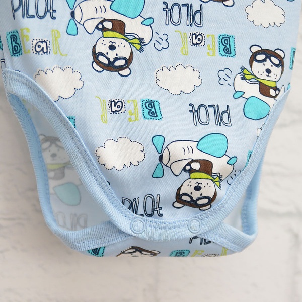 Боді дитяче для хлопчика Blanka Пілот р.74 блакитний 110136 