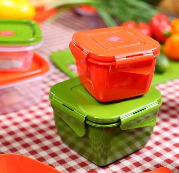 Контейнер для зберігання Фієста, 0,45 л оранж Алеана