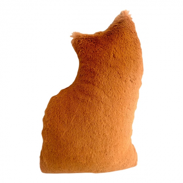 Декоративний виріб Подушка-обіймашка Киця 23x43 см коричневий Анна 