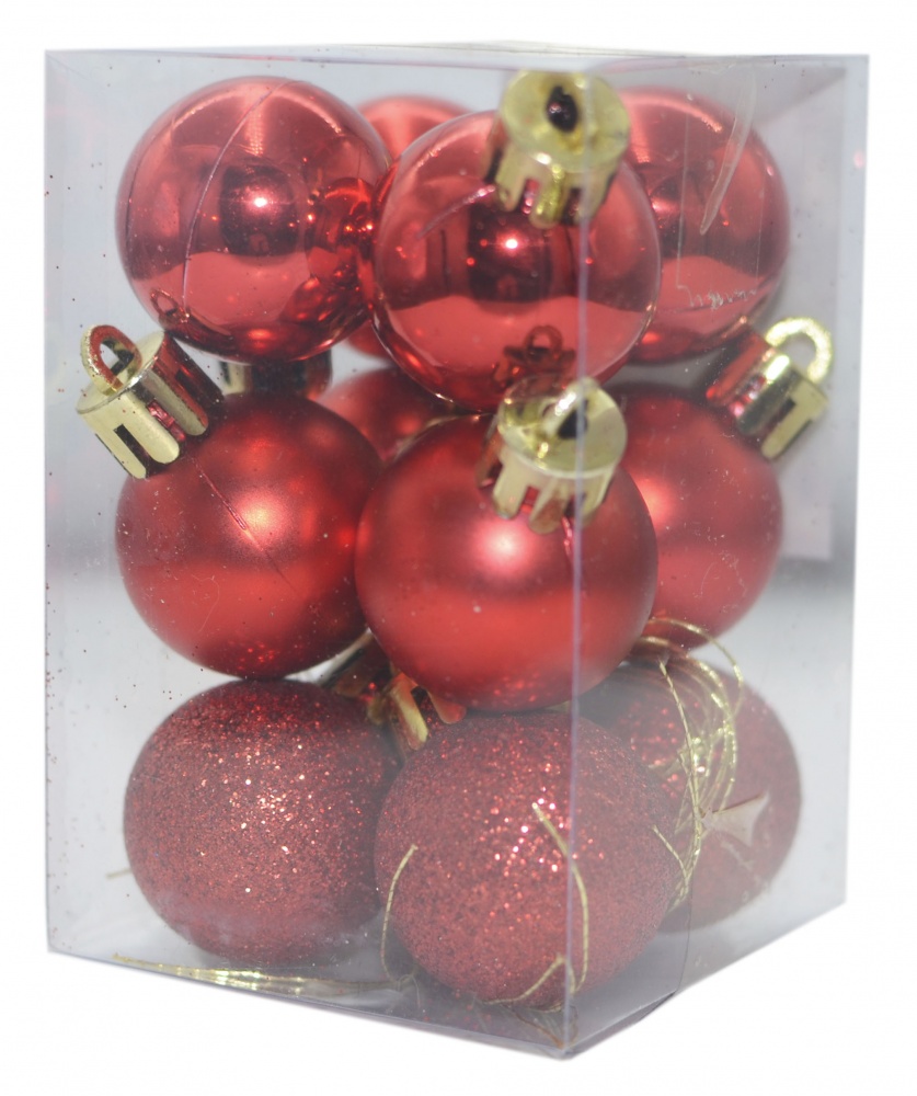 Набор елочных шаров SYQC-012241 d 30 мм 12 шт./уп.