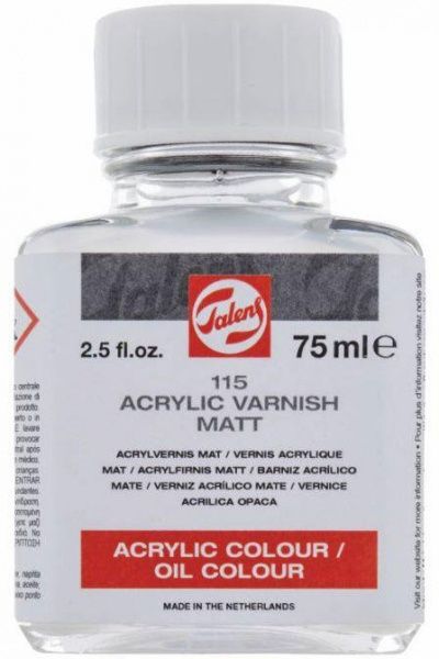 Лак акриловый матовый (115) 75 мл прозрачный Talens