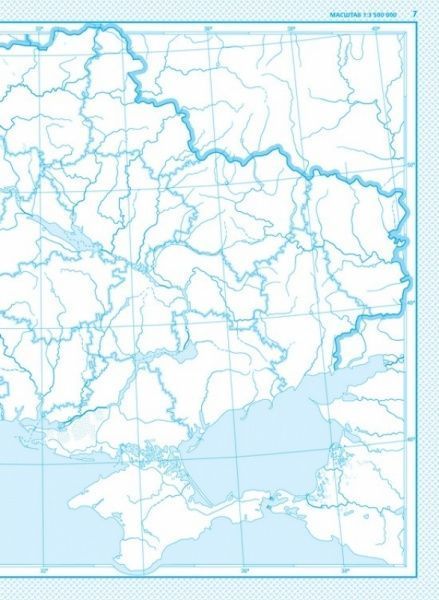 Контурная карта «Загальна географiя 6 клас» 978-966-946-140-7