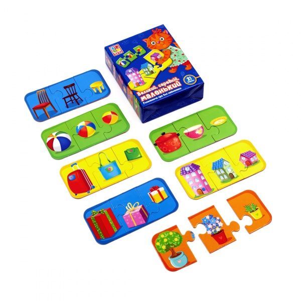 Розвивальна гра Vladi Toys Великий, середній, маленький VT1804-28
