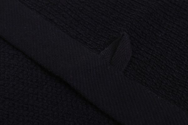 Рушник махровий Rice Вlack 30x30 см чорний La Nuit 