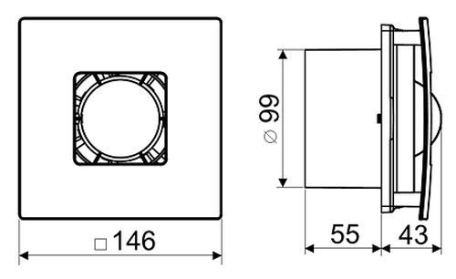 Витяжний вентилятор Colibri Colibri ATOLL 100
