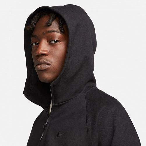 Джемпер Nike M NK SWOOSH FLC HZ HOODIE DX0566-013 р.S чорний
