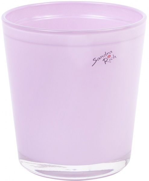 Кашпо скляне Sandra Rich Orchid conical круглий 2,4л рожевий (7053-13P) 