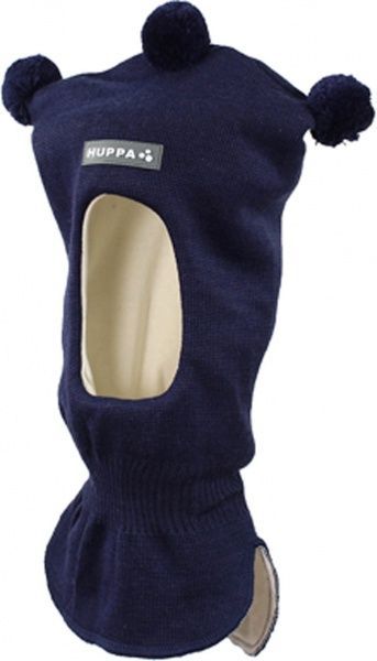 Шапка HUPPA Вязаная шолом COCO 2, M р.51-53 синий 85070200-70086-00M 