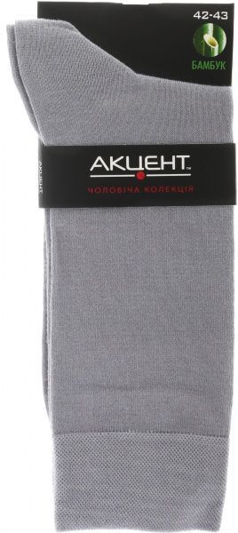 Носки Акцент Бамбук р. 42-43 серый 