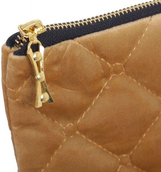 Косметичка La Nuit Велюр Rosalie 19x28 см жовтий 