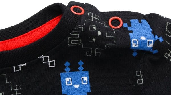 Боди детское 5.10.15. 5Т3901 р.74 черно-голубой 