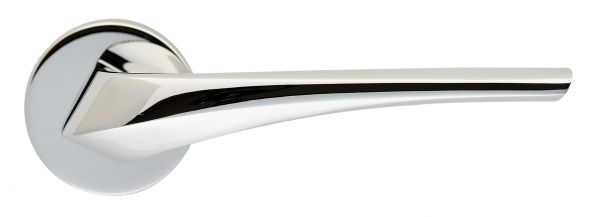 Ручка на розетке Ilavio 2391 без запирания полированный хром