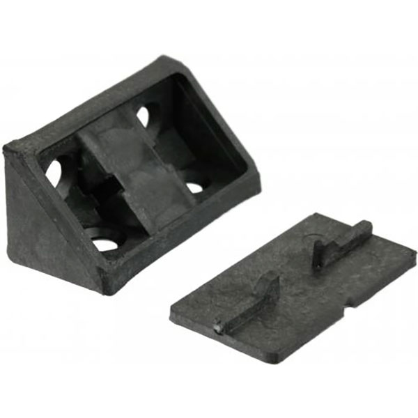 Уголок монтажный двойной черный 10 шт 10 шт. DC