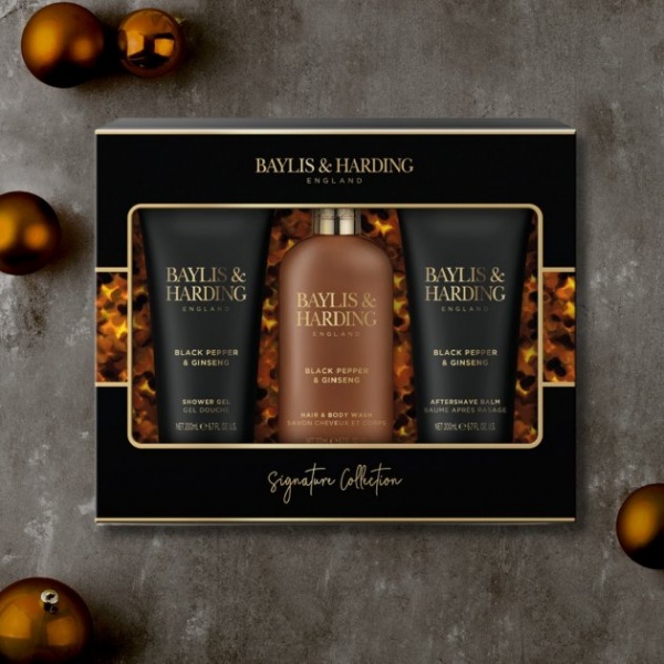 Набор подарочный для мужчин Baylis&Harding Signature Men's Black Pepper&Ginseng (BH21BP3PC)
