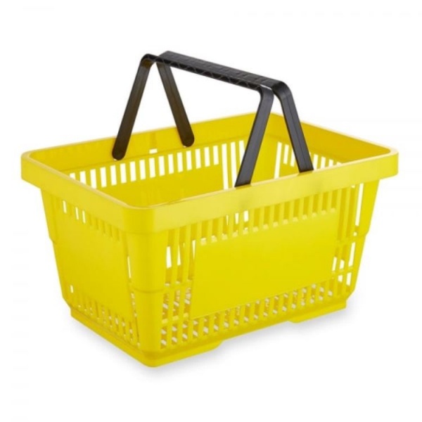 Кошик торговельний 22 л жовтий 230x300x430 мм