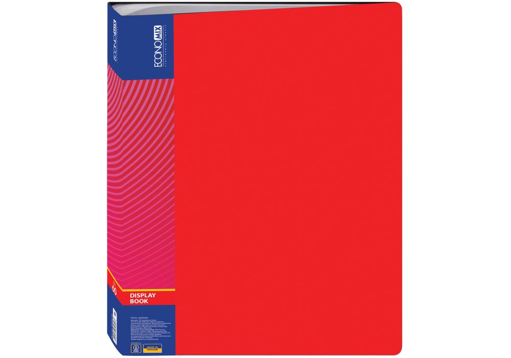 Папка с файлами А4 красная Economix E30606-03